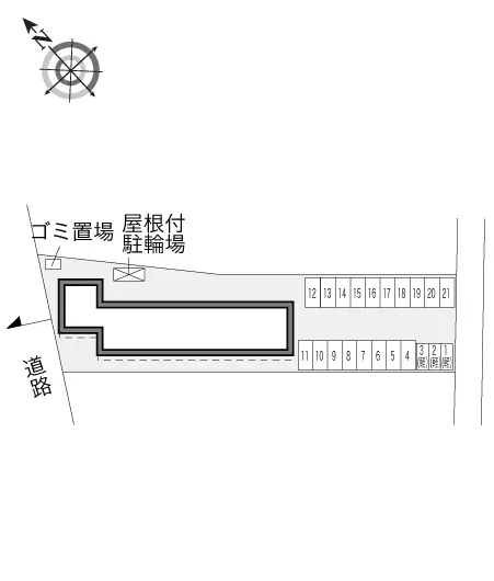 ★手数料０円★三重郡朝日町柿　月極駐車場（LP）